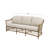 Kyla Wicker Patio Sofa with Cushions