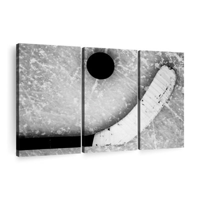 «Hockey Puck and Stick», reproduction sur toile
