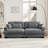 93.7" Velvet Upholstered Sofa-1727331430