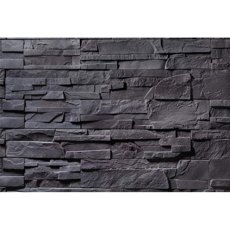 Papier peint brique pelez et collez, L 66 po x l 96 po