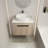 Modern Design Float Bathroom Vanity Wall Mounted White Oak Vanity
