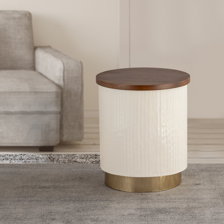 Krune End Table ( brown color )