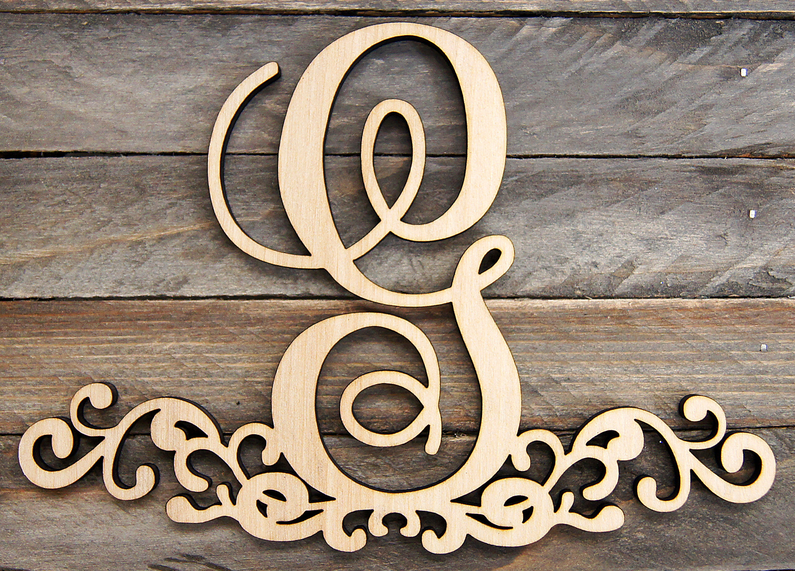 aMonogram Art Unlimited Wooden Decorated Monogram Letter Wall Decor ...