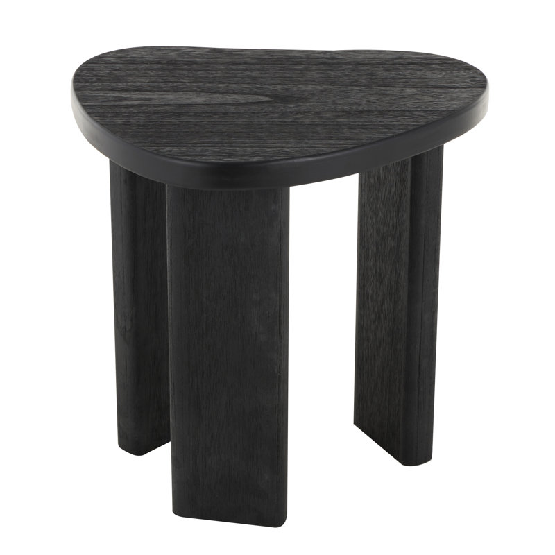 Cole And Grey Wood Handmade Heart Inspired Side End Accent Table
