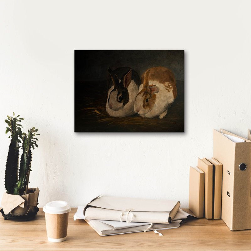  «Resting Bunny Rabbit 4» par Marian Parsons, art mural sur toile, 16 po x 12 po, H 12 po x l 16 po