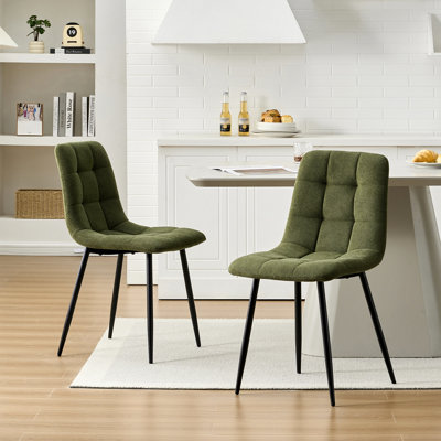 50cm H Upholstered Metal Side Chair