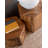 Honey Comb Solid Wood Block End Table-125005780