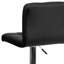 Ahlijah Contemporary Quilted Vinyl Adjustable Height Barstool with Chrome Base-29471284