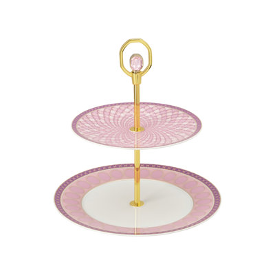 Swarovski Signum - Etagere 2 Tiers 10 In H Fern Green