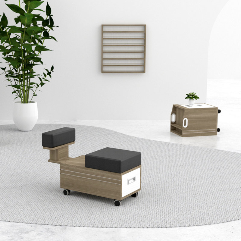 Tabouret Alera Ii Pedicart (brun), Bois clair