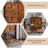 29.33"Solid Wood Boxwood brown Sideboard