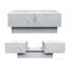 Table basse extensible avec plateau coulissant, table centrale avec rangement dissimulé