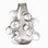 Bubbled Vase-Smoke Grey-Lg