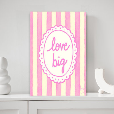 «Love Big», art mural contemporain abstrait