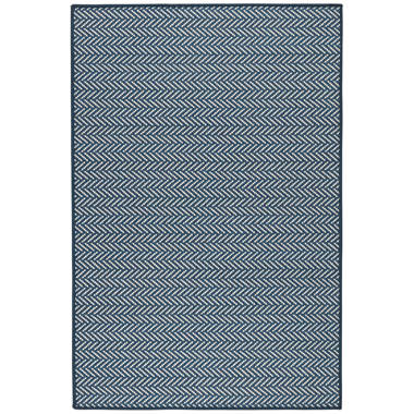 Dash Albert Herringbone Black Woven Cotton Rug 2' x 3