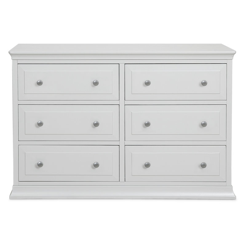 Commode double 6 tiroirs Signature, Gris nuage