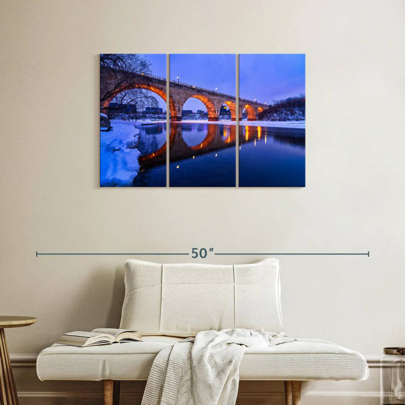 Lilie Sunset Bridge, 24" H x 38" W