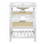 Armoire de salle de bain avec 1 tiroir profond, 1 tiroir basculant, lavabo simple-1200825773