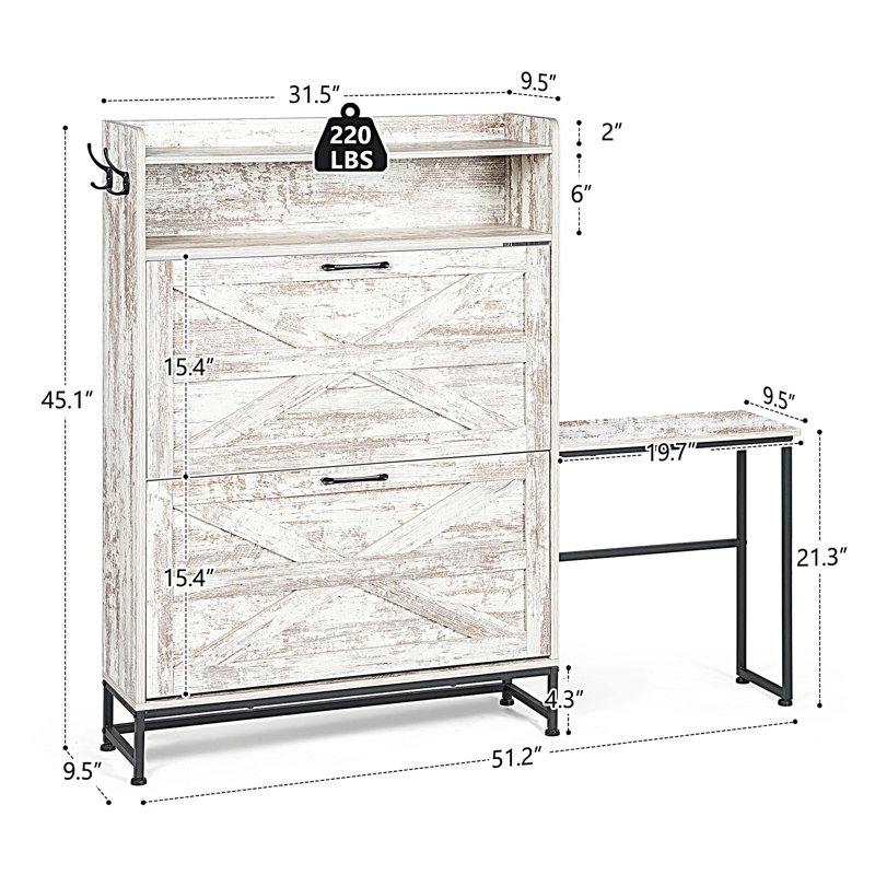 Armoire à chaussures grande capacité