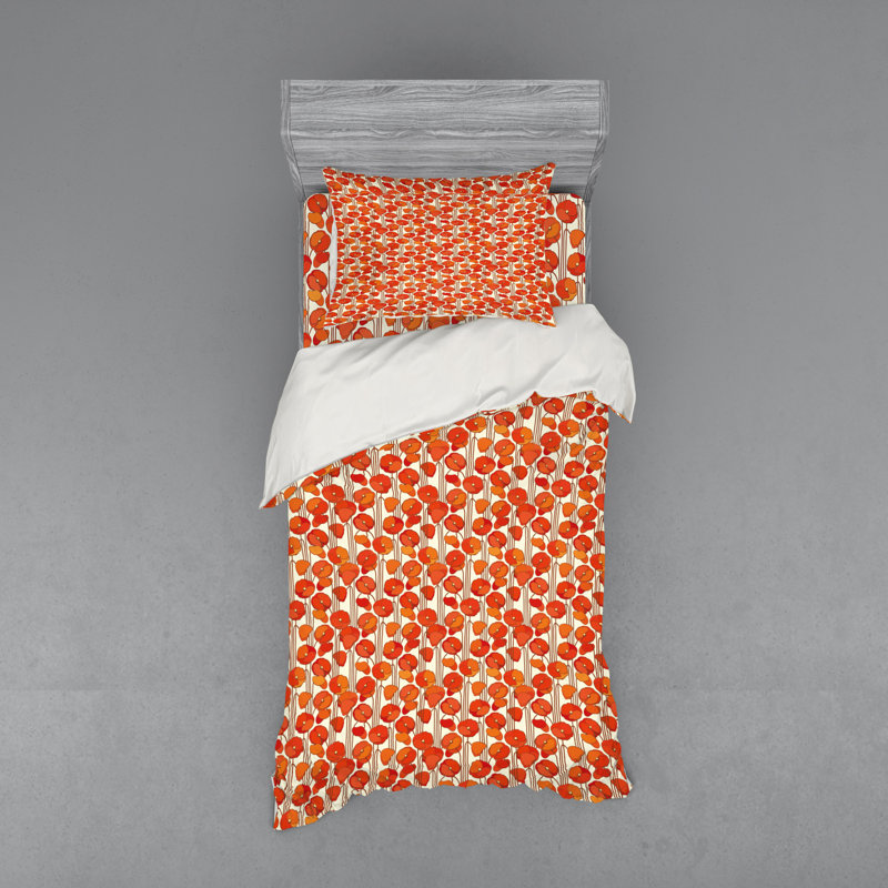 Ensemble de housse de couette floral, Housse de couette simple + 6 pièces supplémentai