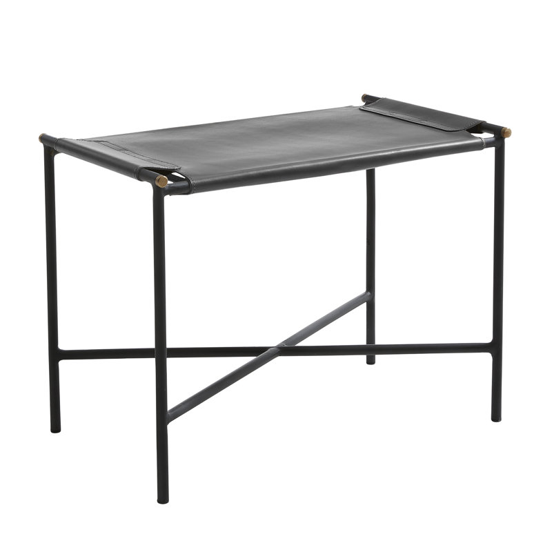 Schenck Steel Accent Stool, Black