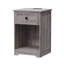 Ensemble de 2 tables de chevet traditionnelles l 16 po avec station de chargement, 1 tiroir et tablette ouverte-129679433-132289272