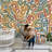 Mid Century Modern Wallpaper Abstract Pattern Modern Wall Mural-43826251-43826248