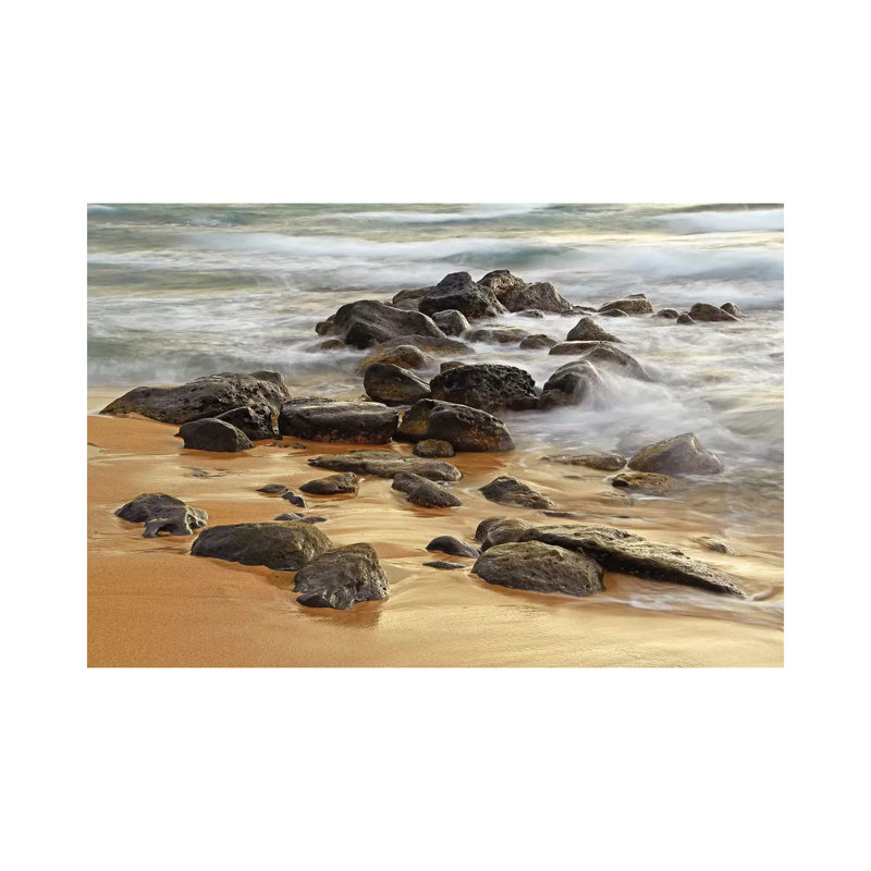 Waves And Rocks by Brian Wolf - Wrapped Canvas Print, 101.6 cm H x 66.04 cm W