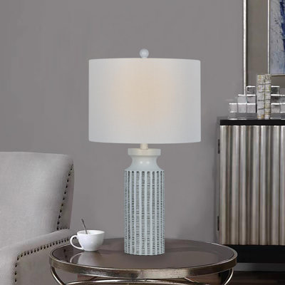 Lampe de table stylisée à colonnes verticales