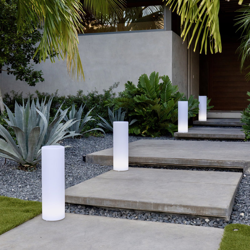 Tower LED Outdoor Floor Lamp, 42" H x 12" W x 12" D