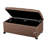 35.4” Rectangular Faux Leather Storage Ottoman Bench With Casters-1334864974
