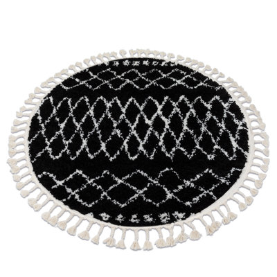 Round Willette Geometric Area Rug