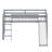 Fun Loft Bed with Slide, Ladder, and Full Safety Guardrails-129109658