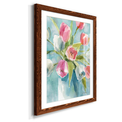 Today's Tulips I - Cadre photo, reproduction d'art sur papier