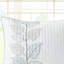 Courtepointe bleue et blanche florale avec 3 coussins, double / grand, microfibre, 2 taies décoratives brodées de style romantique et blanc