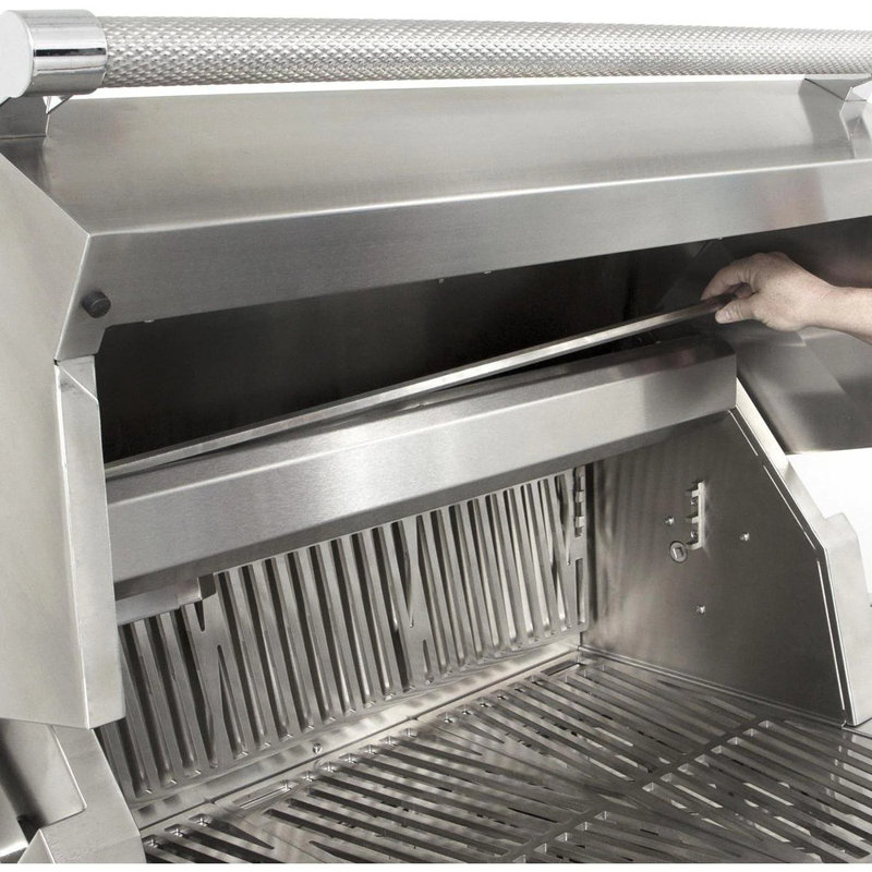 36" Built-In Grill, 3 Trellis Burners, Rotisserie, Liquid Propane