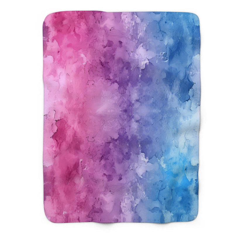 Jeté Ombre Essence - 1 pièce de qualité supérieure Sherpa, 50 po x 60 po