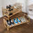 12 Pair Stackable Solid Wood Shoe Rack