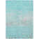 Machine Washable Indoor/Outdoor Christain ACN1366 Aqua Rug