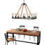 Basey 10-Light Matte Black Kitchen Island Pendant