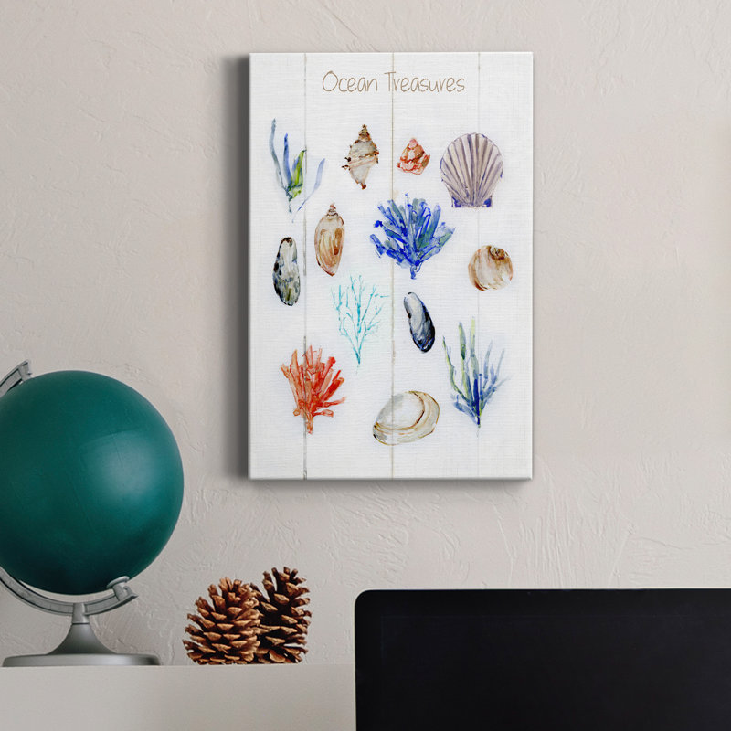 «Ocean Treasures», impression sur toile tendue, H 18 po x l 12 po x P 1 po