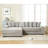 Oversized Two-Piece  Couches,  L Shaped Sofa, Corduroy, Left Chaise Daybed
