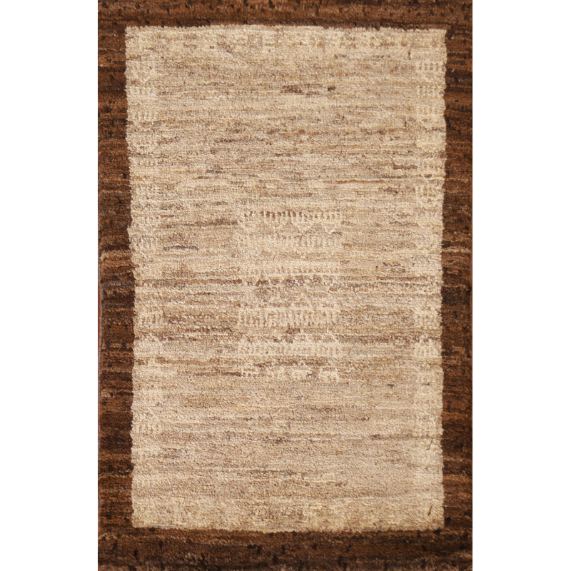 Bordered Gabbeh  Square Rug 2x2