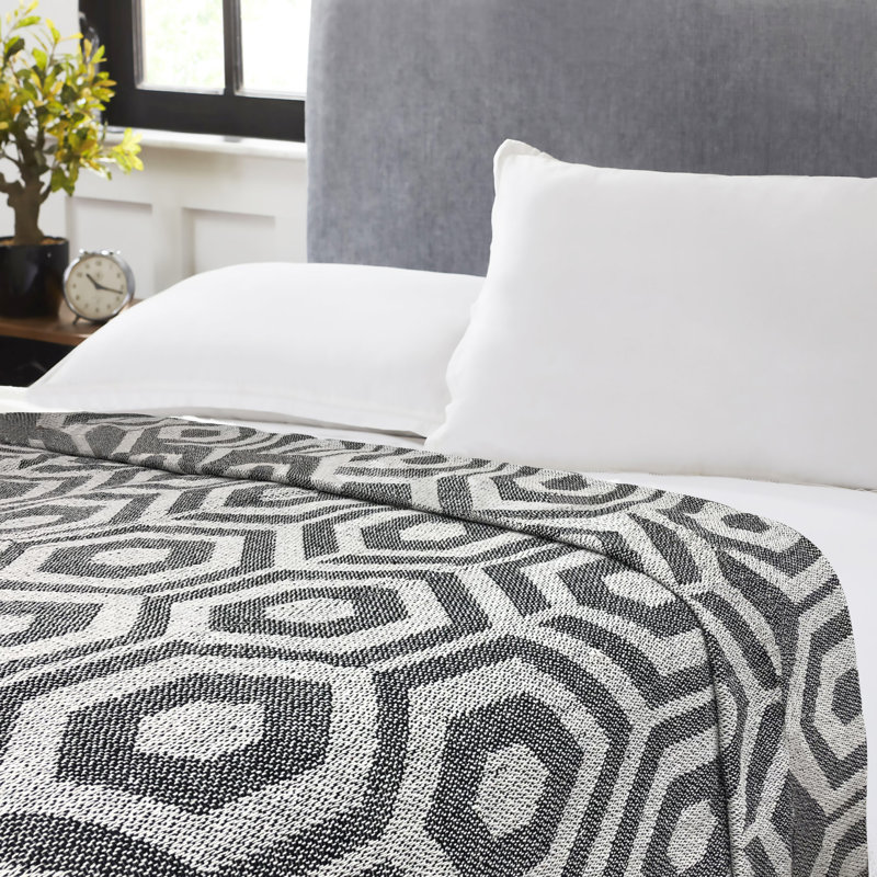 Couverture en coton, Simple, Diamant noir