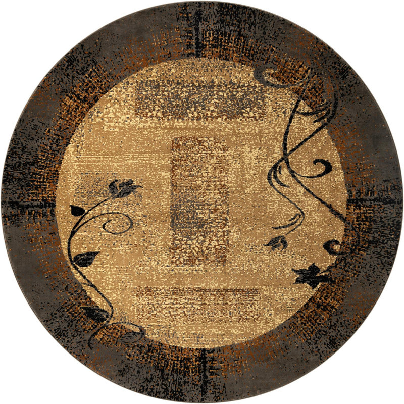 Apex Abstract Indoor Rug, Round 10'