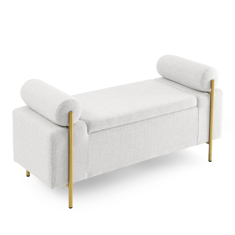 Repose-pieds, Velours blanc