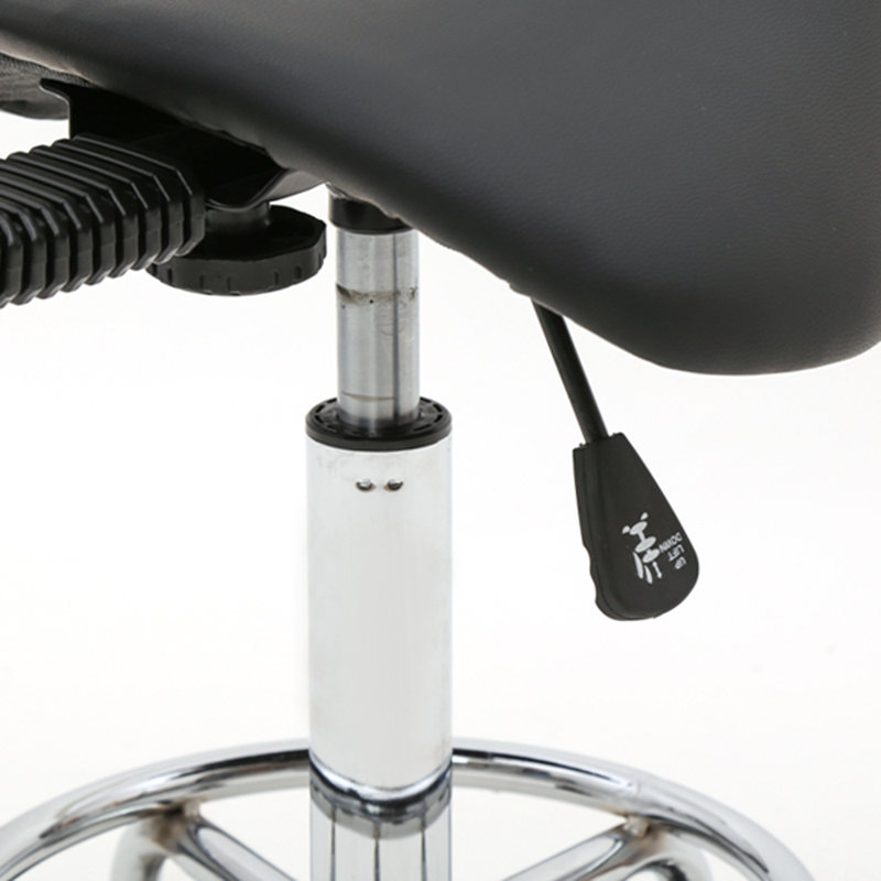 Backed Adjustable Height Ergonomic Lab Stool with Wheels