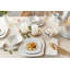 Amolika 16 Piece Porcelain China Dinnerware Set, Service for 4