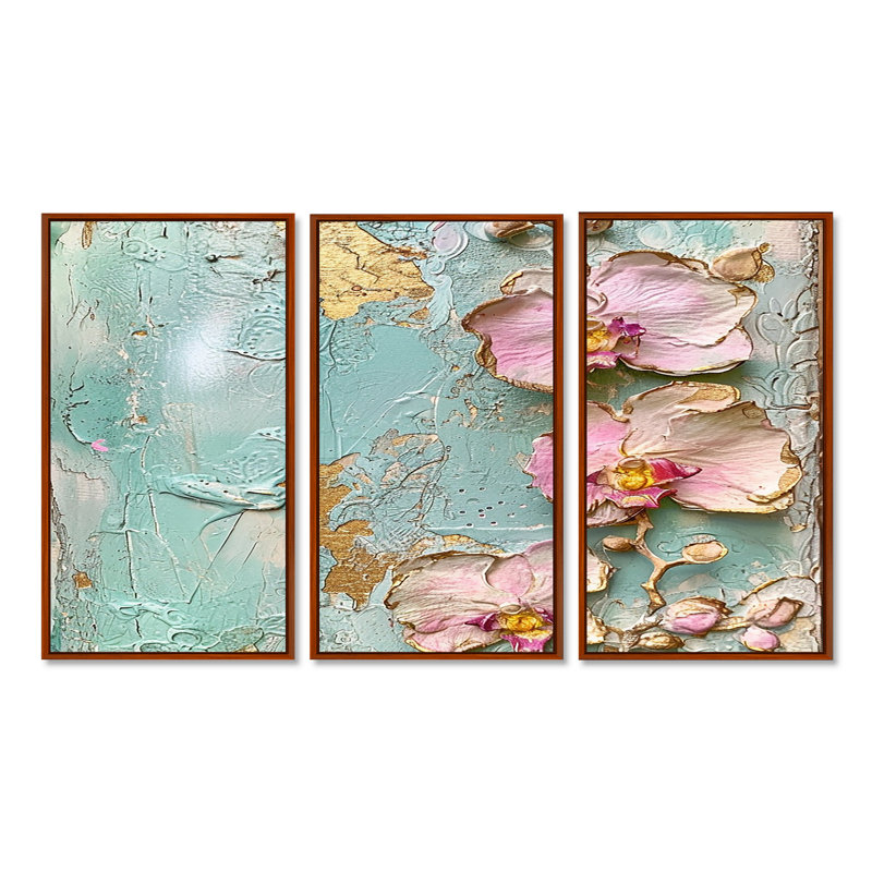 Ensemble de salon Aronson - Orchid Wall Art, Brun, H 28 po x l 36 po