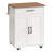 Insken 33.3" Rolling Kitchen Island Cart with Storage and Drop Leaf-1212658089